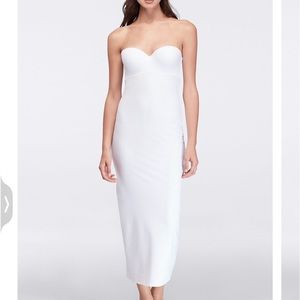 David’s Bridal strapless long bridal slip. EUC